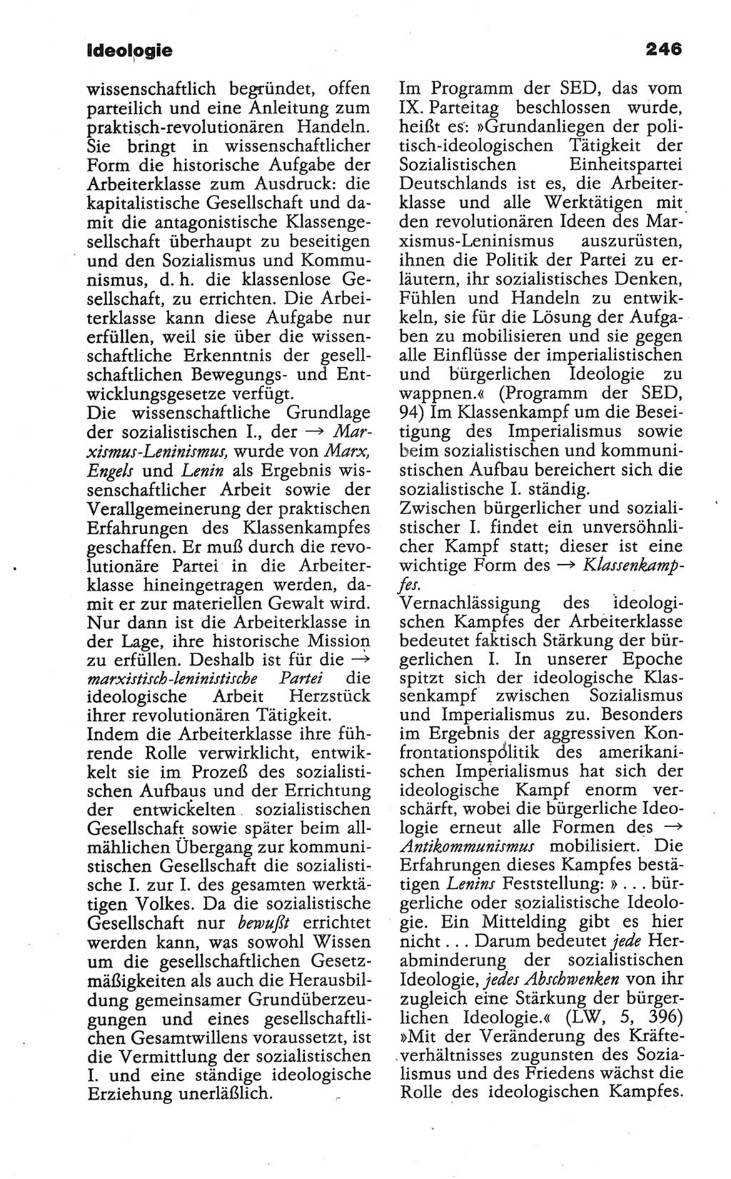 Wörterbuch der marxistisch-leninistischen Philosophie [Deutsche Demokratische Republik (DDR)] 1986, Seite 246 (Wb. ML Phil. DDR 1986, S. 246)