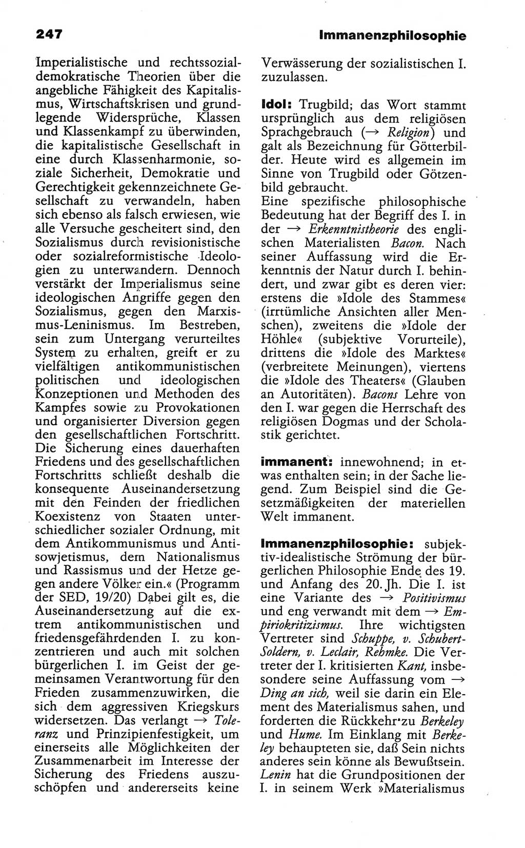 Wörterbuch der marxistisch-leninistischen Philosophie [Deutsche Demokratische Republik (DDR)] 1986, Seite 247 (Wb. ML Phil. DDR 1986, S. 247)