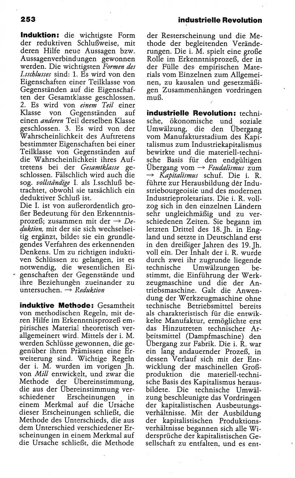 Wörterbuch der marxistisch-leninistischen Philosophie [Deutsche Demokratische Republik (DDR)] 1986, Seite 253 (Wb. ML Phil. DDR 1986, S. 253)