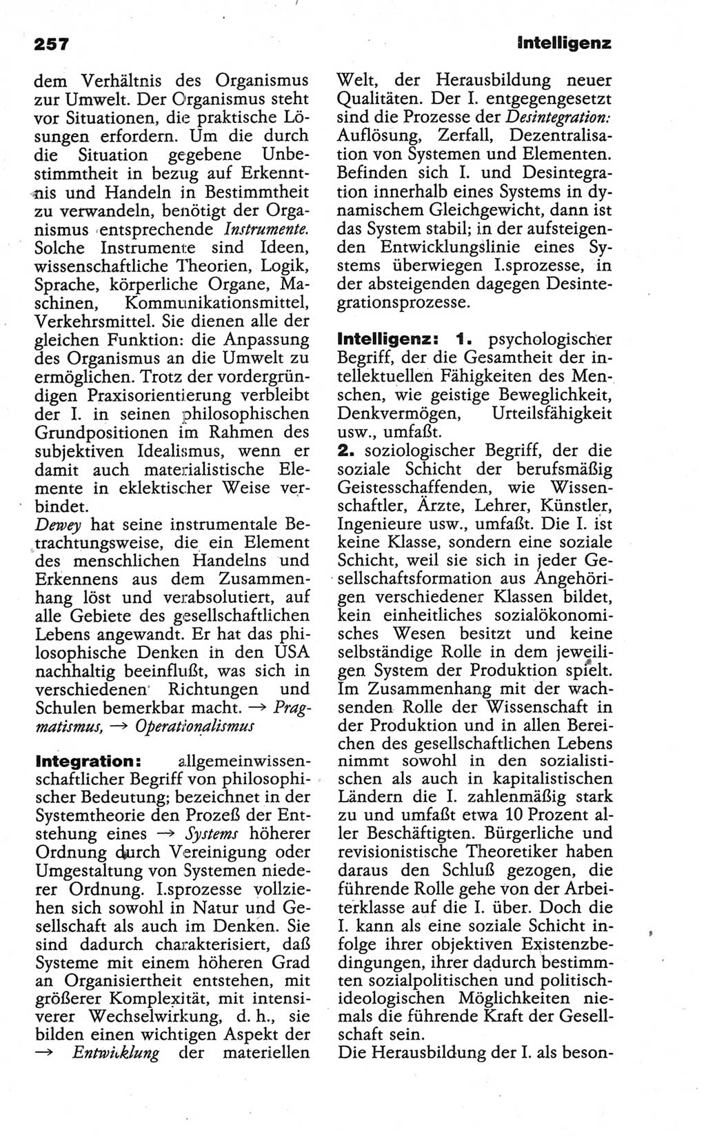 Wörterbuch der marxistisch-leninistischen Philosophie [Deutsche Demokratische Republik (DDR)] 1986, Seite 257 (Wb. ML Phil. DDR 1986, S. 257)