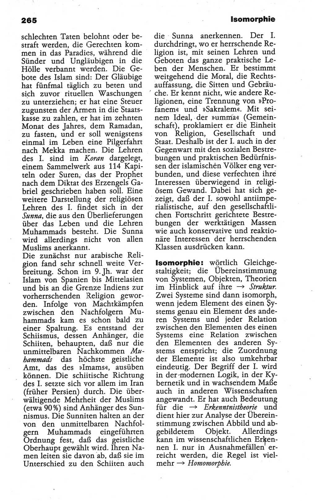 Wörterbuch der marxistisch-leninistischen Philosophie [Deutsche Demokratische Republik (DDR)] 1986, Seite 265 (Wb. ML Phil. DDR 1986, S. 265)