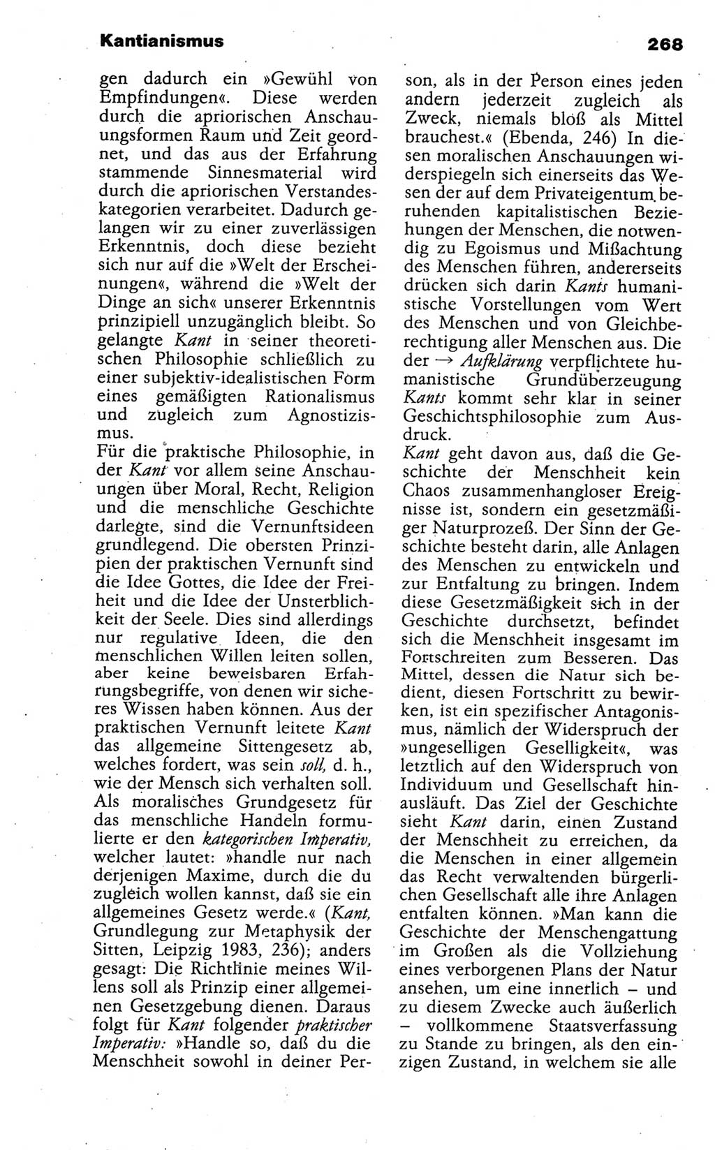 Wörterbuch der marxistisch-leninistischen Philosophie [Deutsche Demokratische Republik (DDR)] 1986, Seite 268 (Wb. ML Phil. DDR 1986, S. 268)