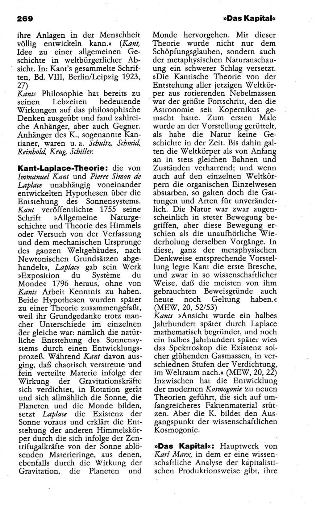 Wörterbuch der marxistisch-leninistischen Philosophie [Deutsche Demokratische Republik (DDR)] 1986, Seite 269 (Wb. ML Phil. DDR 1986, S. 269)