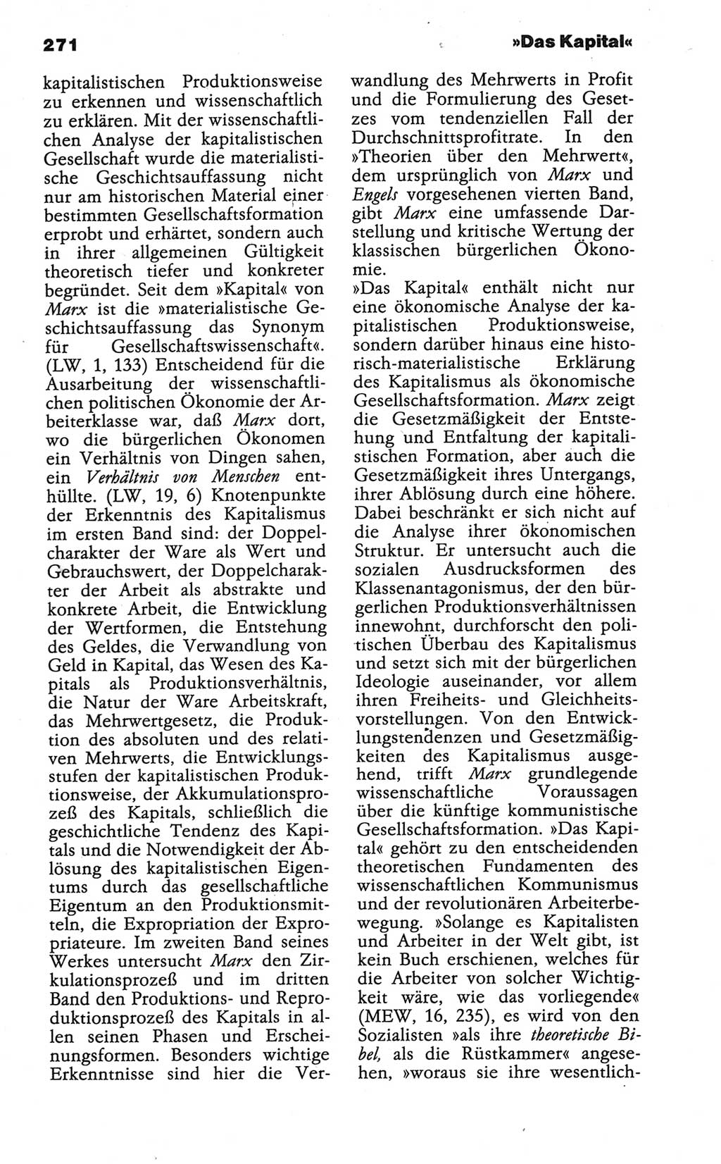 Wörterbuch der marxistisch-leninistischen Philosophie [Deutsche Demokratische Republik (DDR)] 1986, Seite 271 (Wb. ML Phil. DDR 1986, S. 271)