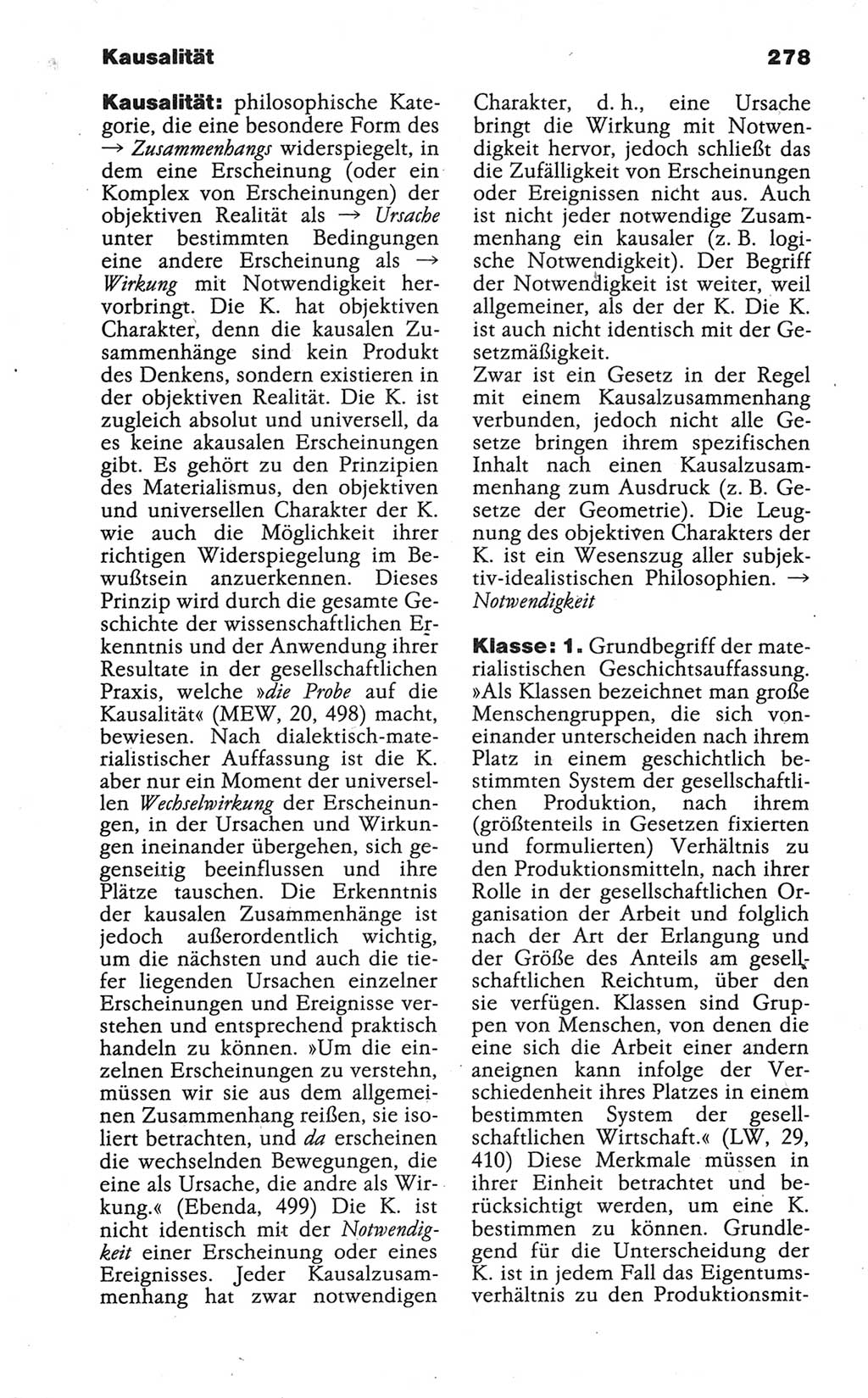 Wörterbuch der marxistisch-leninistischen Philosophie [Deutsche Demokratische Republik (DDR)] 1986, Seite 278 (Wb. ML Phil. DDR 1986, S. 278)