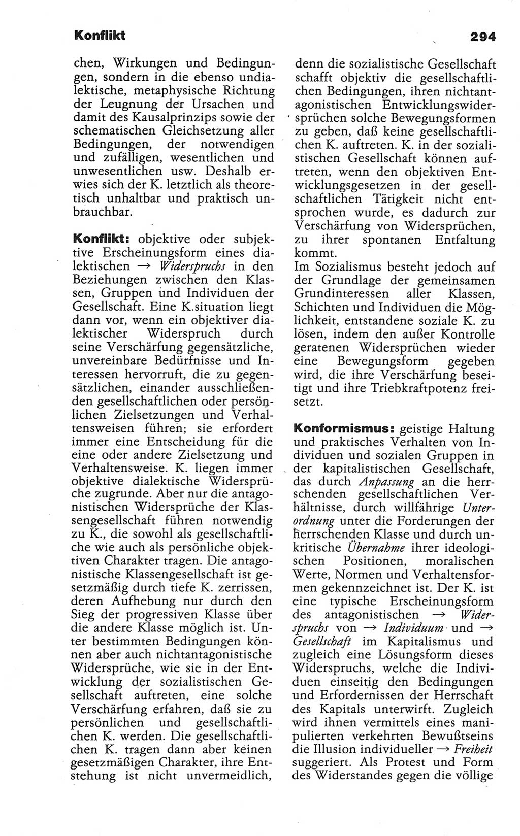 Wörterbuch der marxistisch-leninistischen Philosophie [Deutsche Demokratische Republik (DDR)] 1986, Seite 294 (Wb. ML Phil. DDR 1986, S. 294)