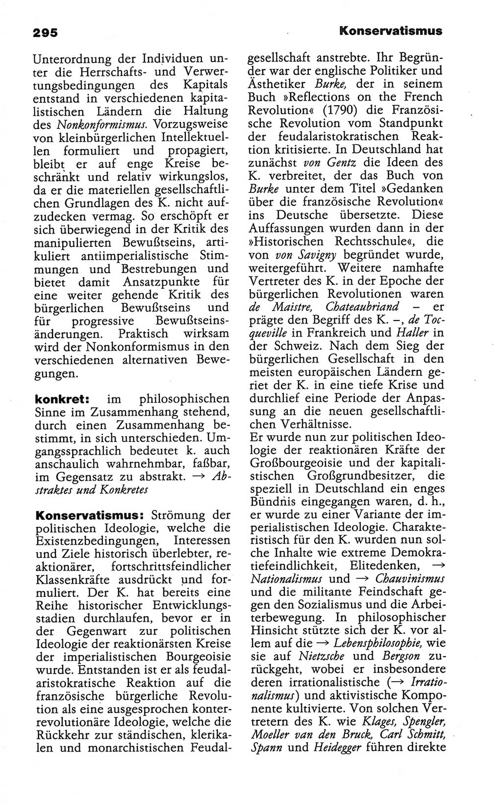 Wörterbuch der marxistisch-leninistischen Philosophie [Deutsche Demokratische Republik (DDR)] 1986, Seite 295 (Wb. ML Phil. DDR 1986, S. 295)