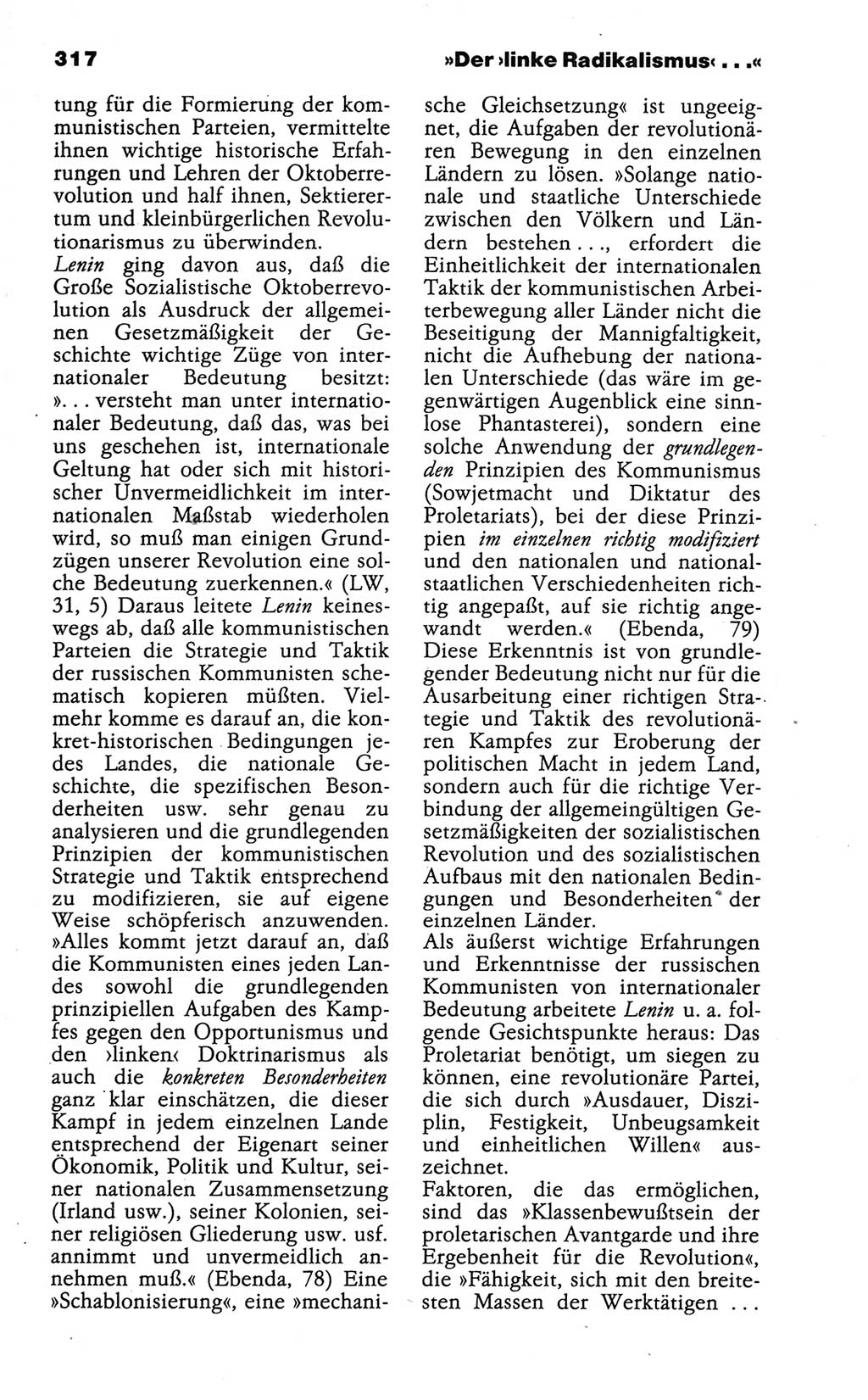 Wörterbuch der marxistisch-leninistischen Philosophie [Deutsche Demokratische Republik (DDR)] 1986, Seite 317 (Wb. ML Phil. DDR 1986, S. 317)