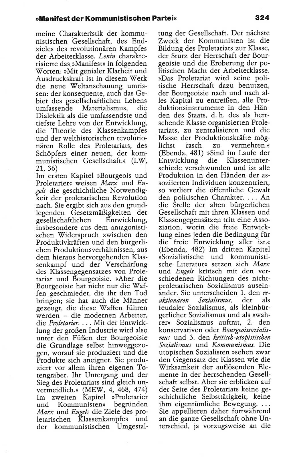 Wörterbuch der marxistisch-leninistischen Philosophie [Deutsche Demokratische Republik (DDR)] 1986, Seite 324 (Wb. ML Phil. DDR 1986, S. 324)