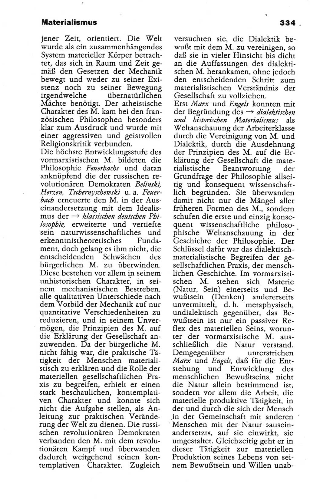 Wörterbuch der marxistisch-leninistischen Philosophie [Deutsche Demokratische Republik (DDR)] 1986, Seite 334 (Wb. ML Phil. DDR 1986, S. 334)