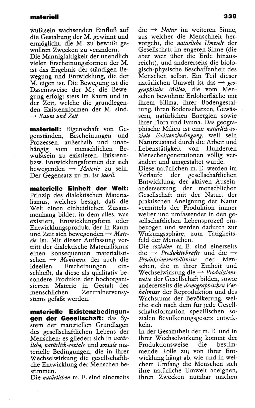 Wörterbuch der marxistisch-leninistischen Philosophie [Deutsche Demokratische Republik (DDR)] 1986, Seite 338 (Wb. ML Phil. DDR 1986, S. 338)