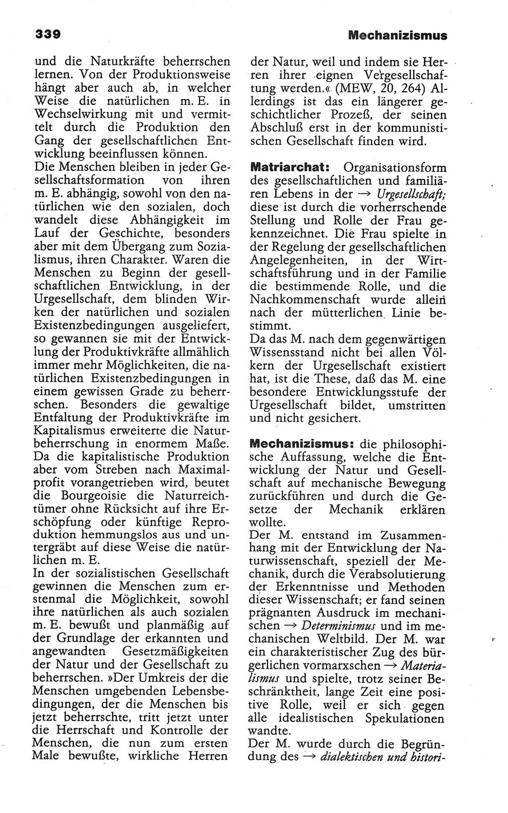 Wörterbuch der marxistisch-leninistischen Philosophie [Deutsche Demokratische Republik (DDR)] 1986, Seite 339 (Wb. ML Phil. DDR 1986, S. 339)