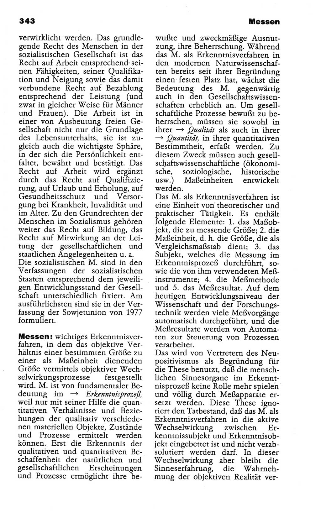 Wörterbuch der marxistisch-leninistischen Philosophie [Deutsche Demokratische Republik (DDR)] 1986, Seite 343 (Wb. ML Phil. DDR 1986, S. 343)