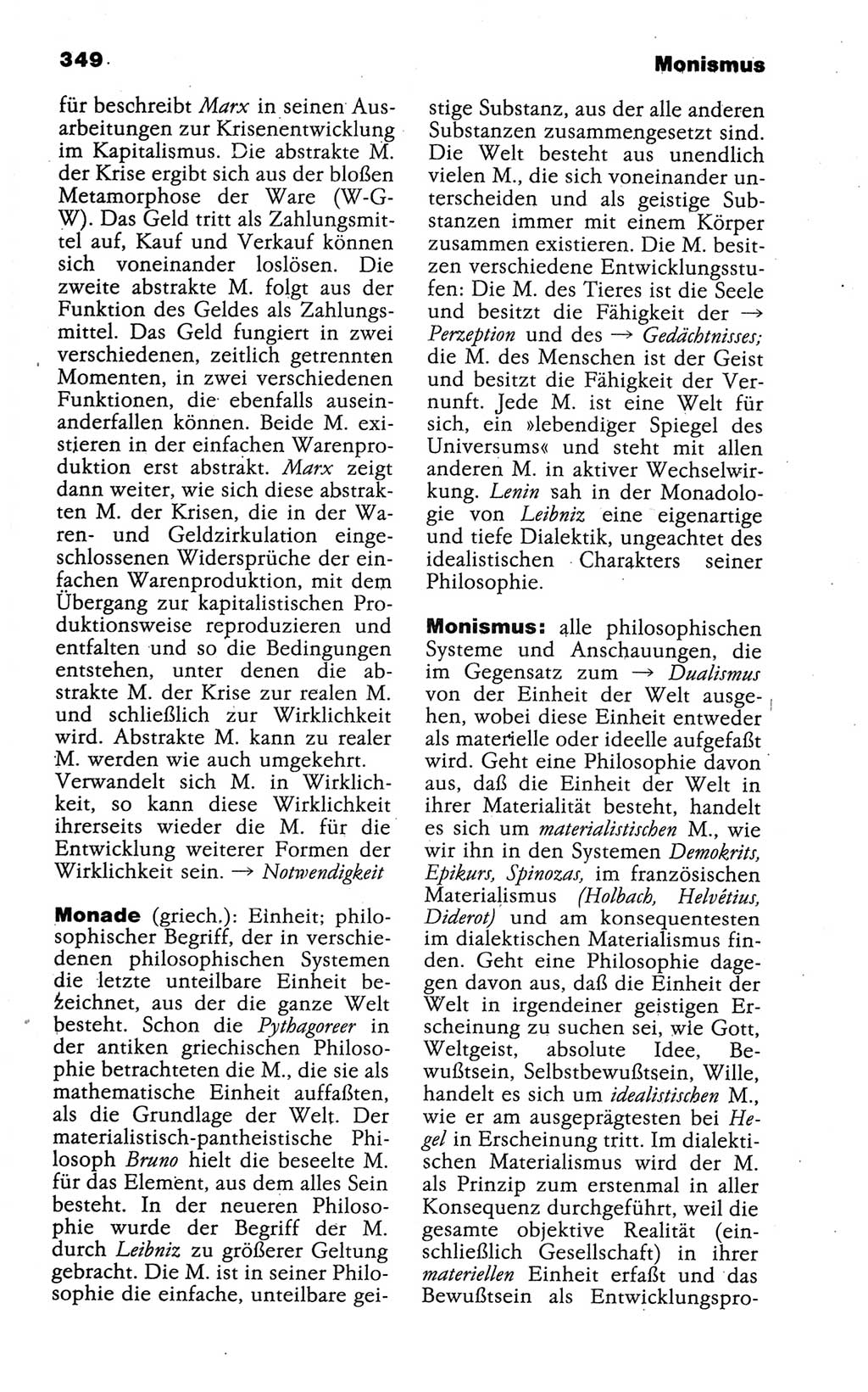 Wörterbuch der marxistisch-leninistischen Philosophie [Deutsche Demokratische Republik (DDR)] 1986, Seite 349 (Wb. ML Phil. DDR 1986, S. 349)