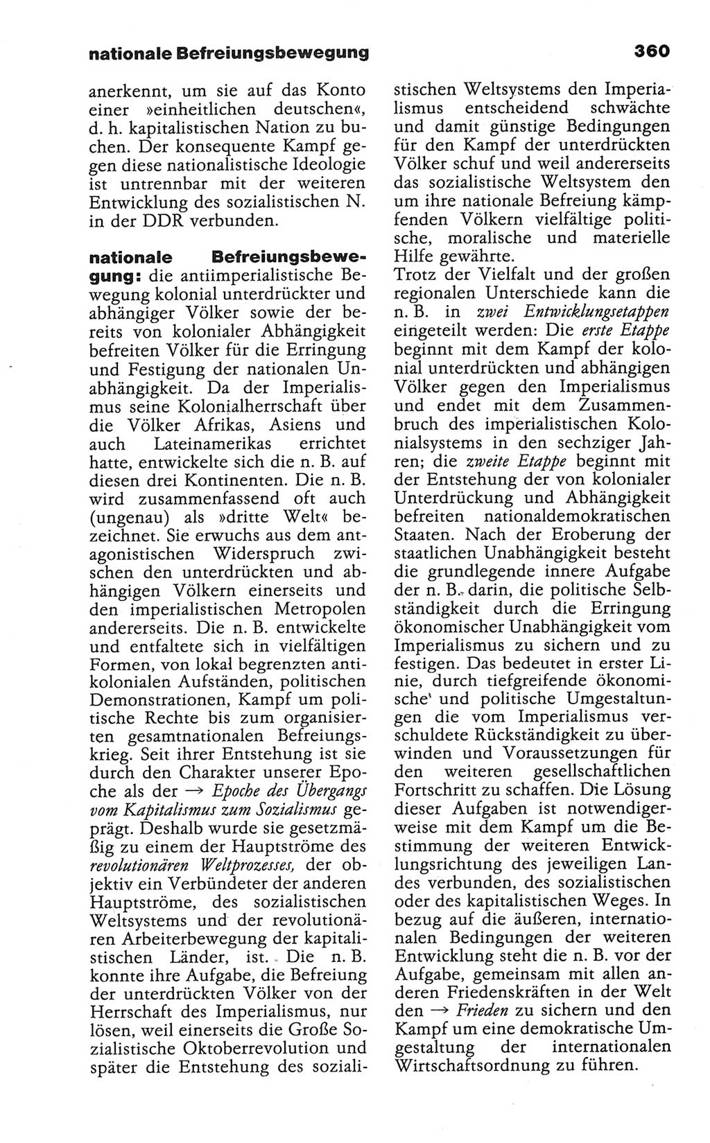 Wörterbuch der marxistisch-leninistischen Philosophie [Deutsche Demokratische Republik (DDR)] 1986, Seite 360 (Wb. ML Phil. DDR 1986, S. 360)