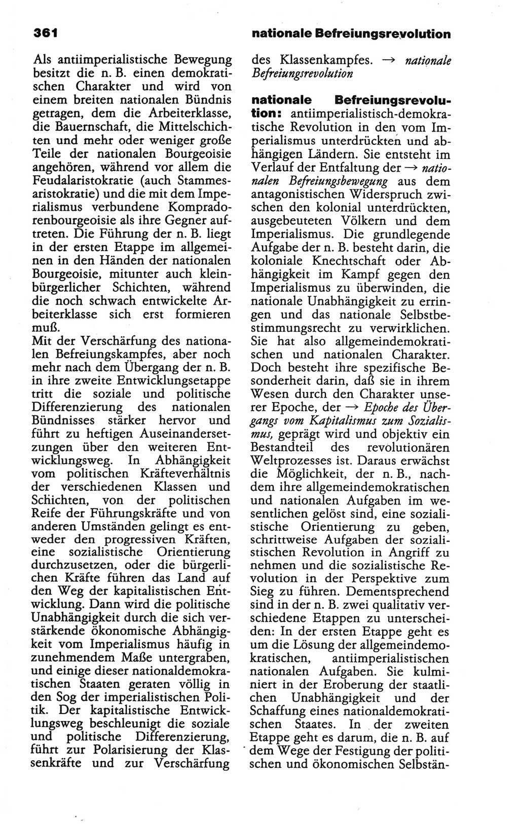 Wörterbuch der marxistisch-leninistischen Philosophie [Deutsche Demokratische Republik (DDR)] 1986, Seite 361 (Wb. ML Phil. DDR 1986, S. 361)