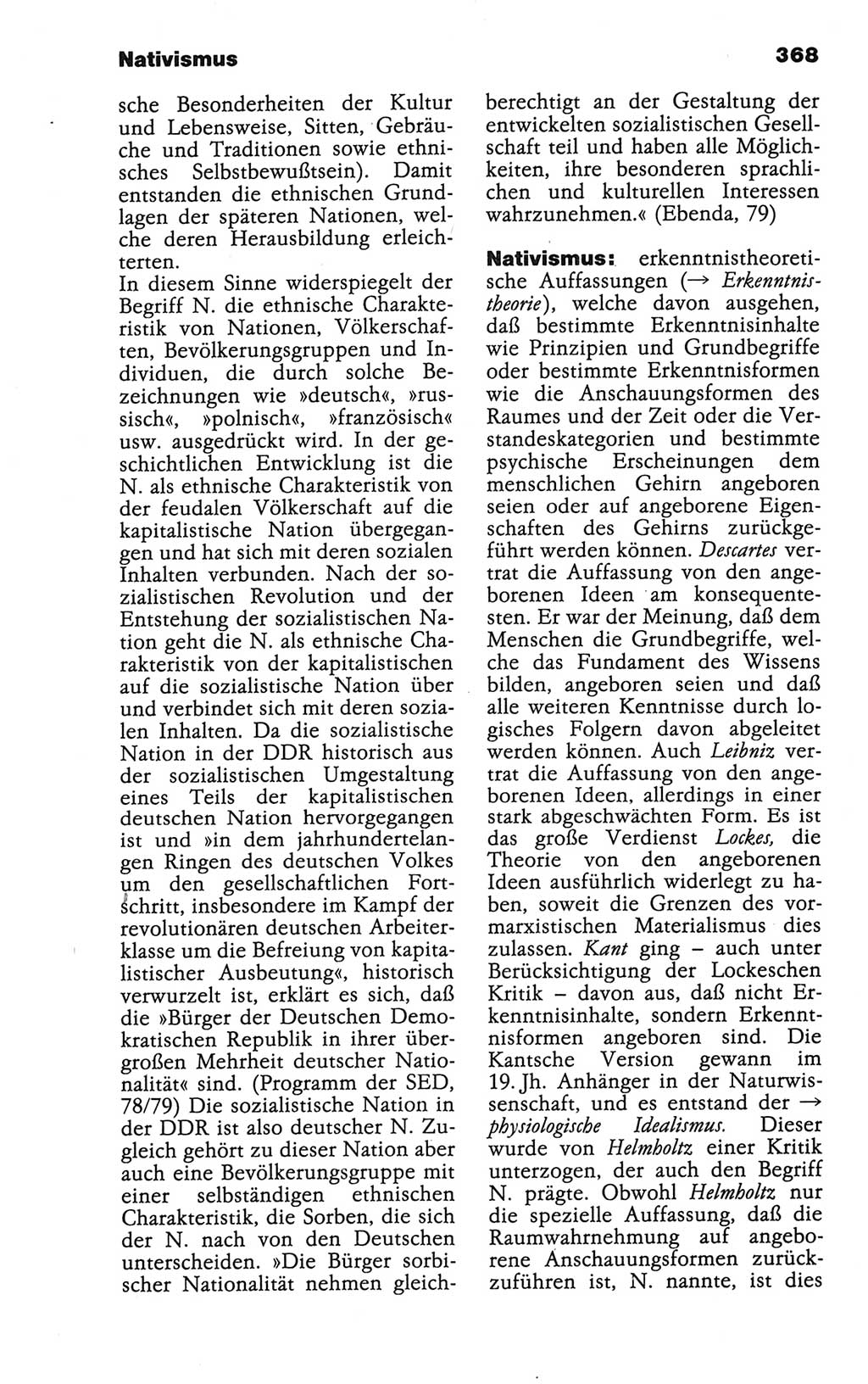 Wörterbuch der marxistisch-leninistischen Philosophie [Deutsche Demokratische Republik (DDR)] 1986, Seite 368 (Wb. ML Phil. DDR 1986, S. 368)