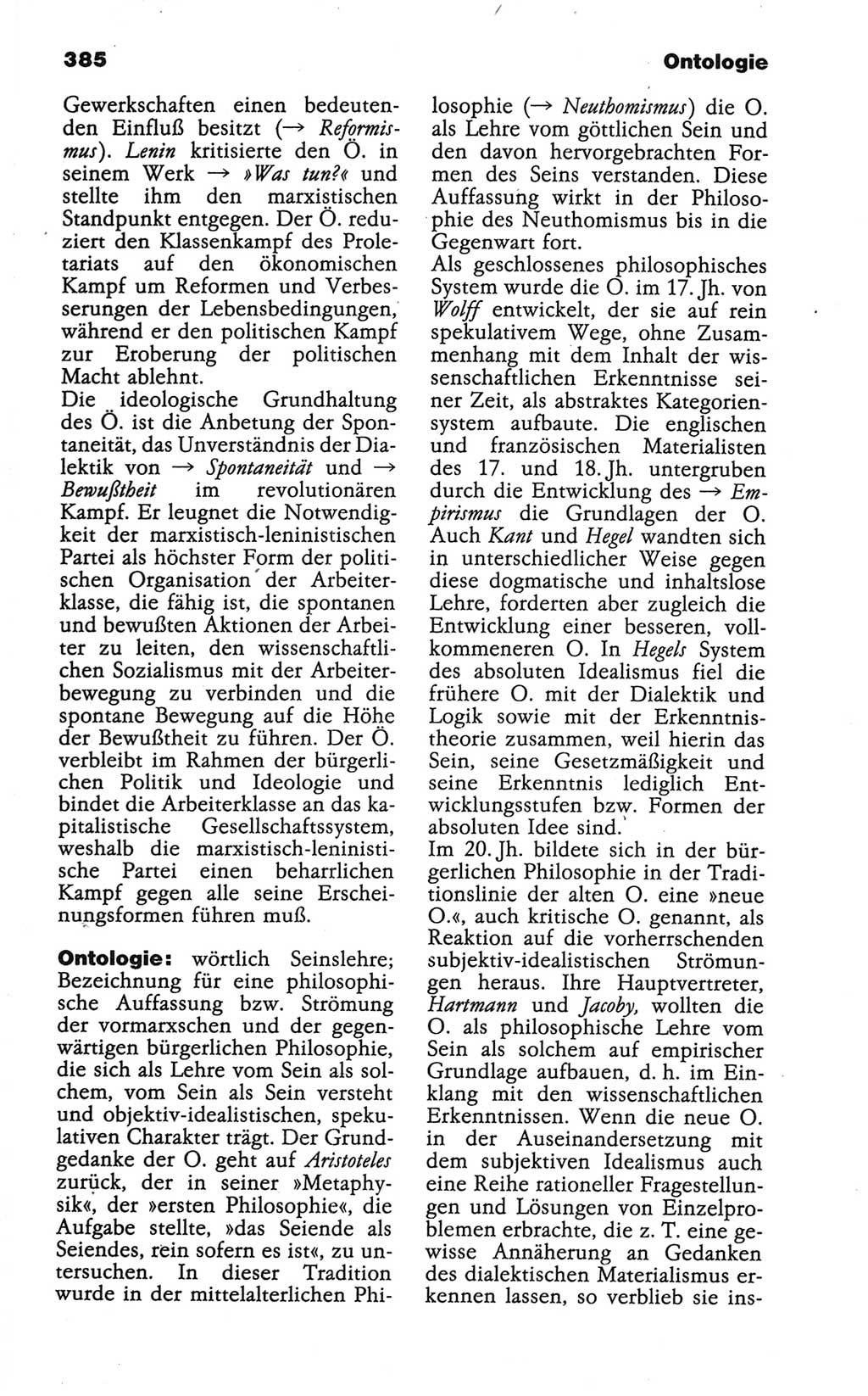 Wörterbuch der marxistisch-leninistischen Philosophie [Deutsche Demokratische Republik (DDR)] 1986, Seite 385 (Wb. ML Phil. DDR 1986, S. 385)