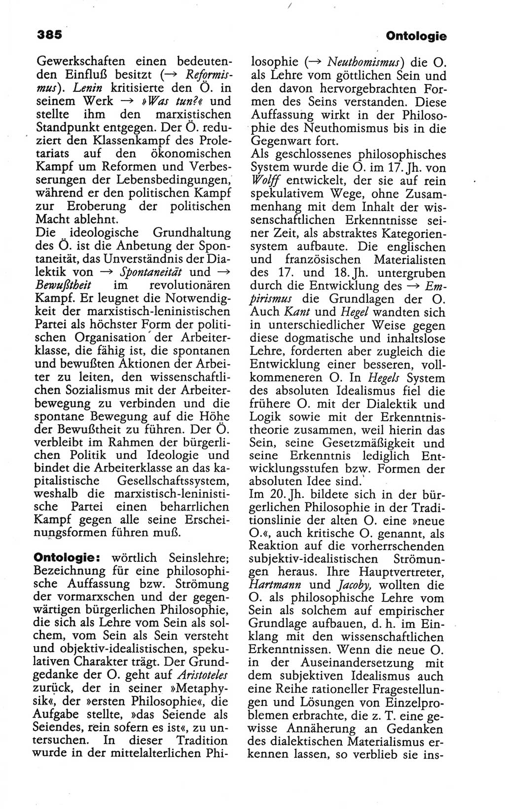 Wörterbuch der marxistisch-leninistischen Philosophie [Deutsche Demokratische Republik (DDR)] 1986, Seite 385 (Wb. ML Phil. DDR 1986, S. 385)