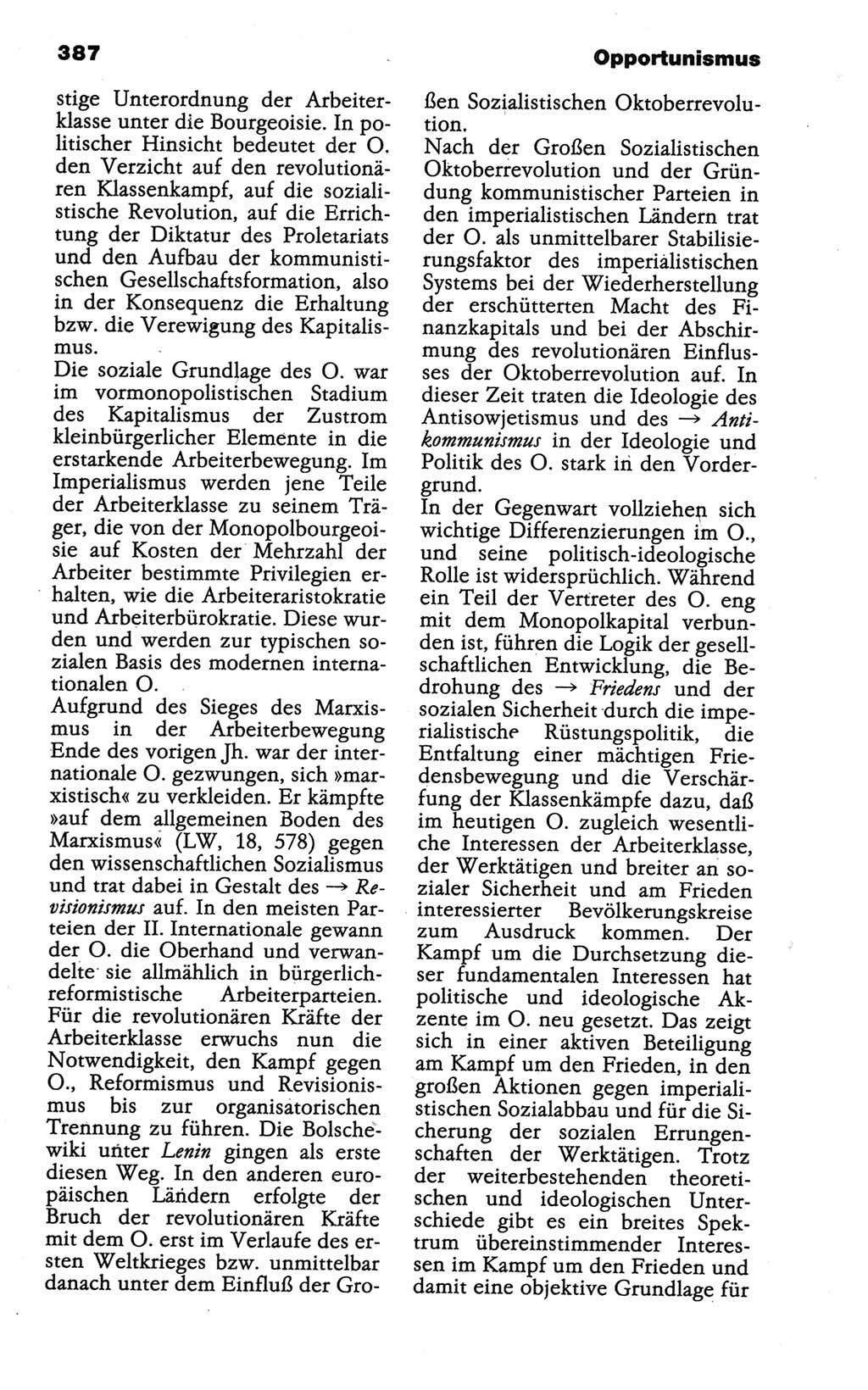 Wörterbuch der marxistisch-leninistischen Philosophie [Deutsche Demokratische Republik (DDR)] 1986, Seite 387 (Wb. ML Phil. DDR 1986, S. 387)