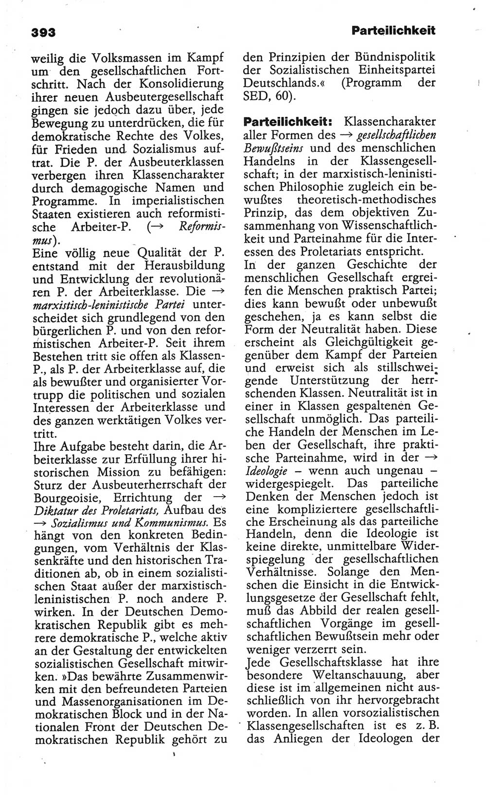 Wörterbuch der marxistisch-leninistischen Philosophie [Deutsche Demokratische Republik (DDR)] 1986, Seite 393 (Wb. ML Phil. DDR 1986, S. 393)