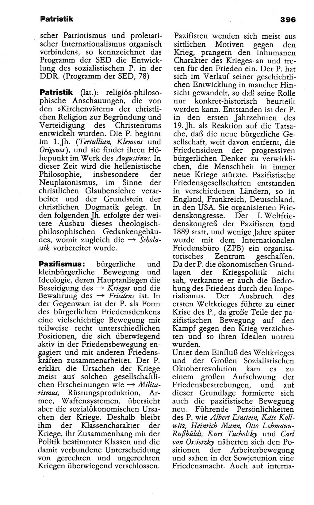 Wörterbuch der marxistisch-leninistischen Philosophie [Deutsche Demokratische Republik (DDR)] 1986, Seite 396 (Wb. ML Phil. DDR 1986, S. 396)