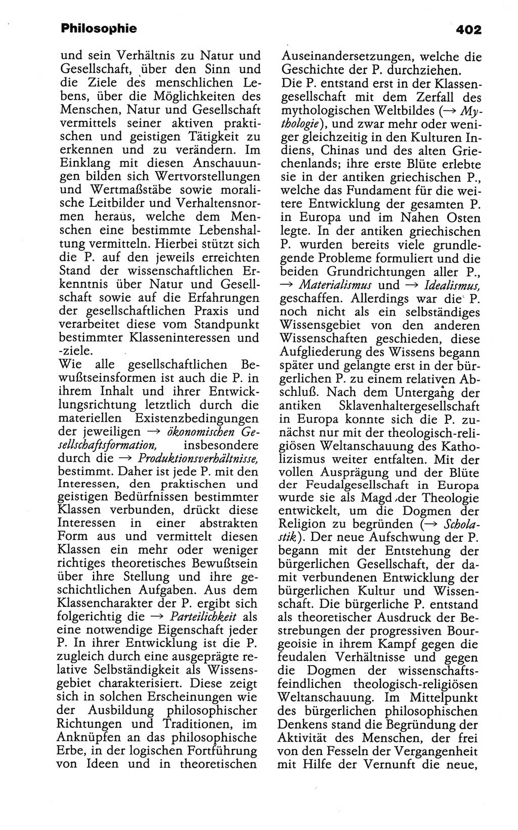 Wörterbuch der marxistisch-leninistischen Philosophie [Deutsche Demokratische Republik (DDR)] 1986, Seite 402 (Wb. ML Phil. DDR 1986, S. 402)