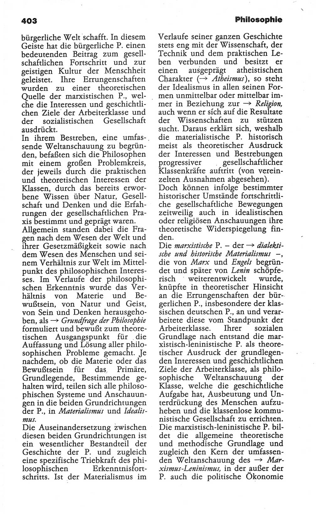 Wörterbuch der marxistisch-leninistischen Philosophie [Deutsche Demokratische Republik (DDR)] 1986, Seite 403 (Wb. ML Phil. DDR 1986, S. 403)