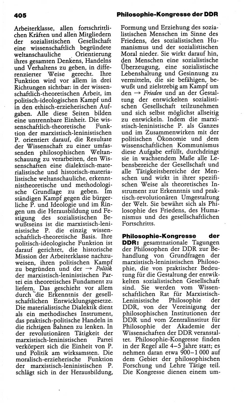 Wörterbuch der marxistisch-leninistischen Philosophie [Deutsche Demokratische Republik (DDR)] 1986, Seite 405 (Wb. ML Phil. DDR 1986, S. 405)