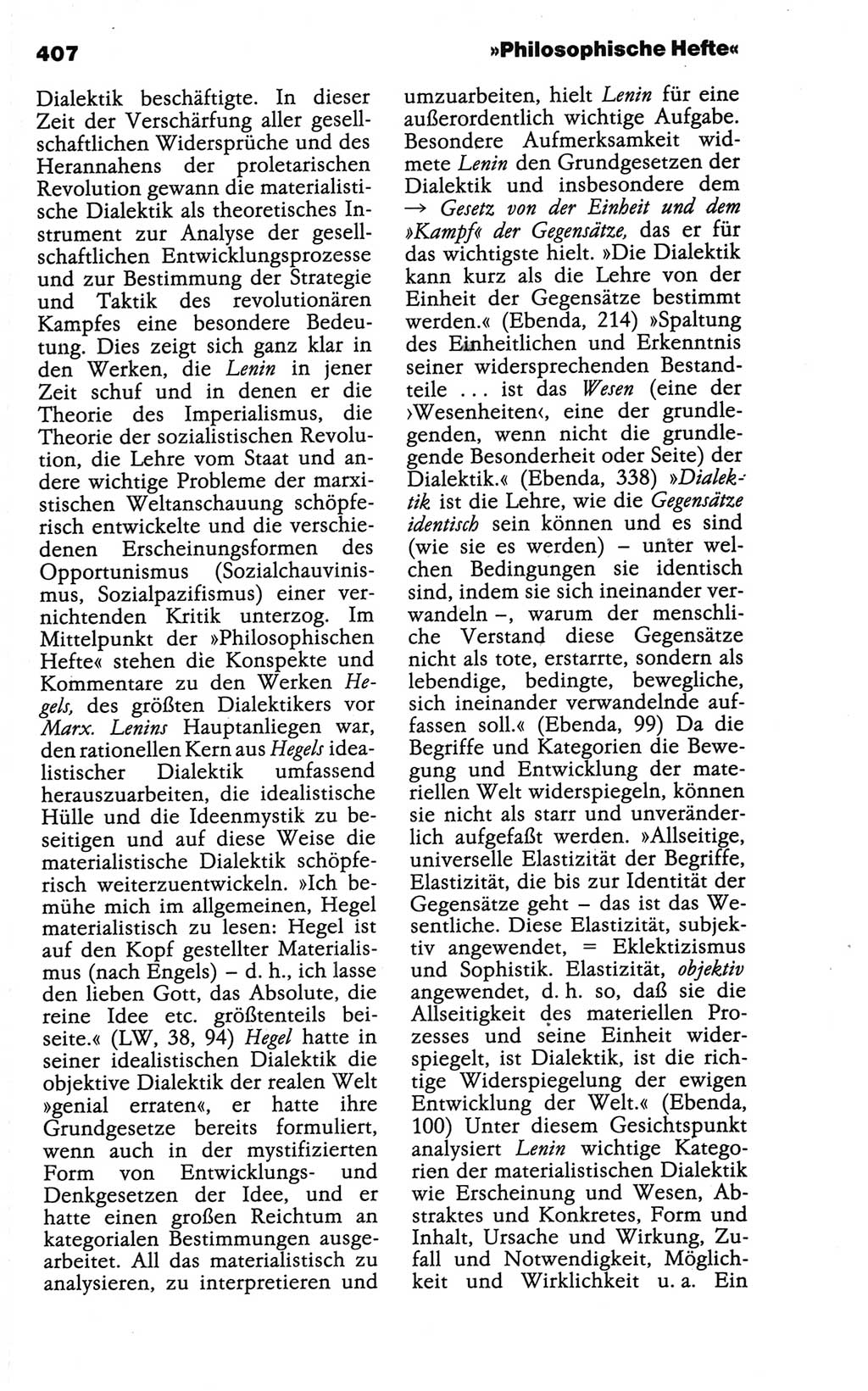 Wörterbuch der marxistisch-leninistischen Philosophie [Deutsche Demokratische Republik (DDR)] 1986, Seite 407 (Wb. ML Phil. DDR 1986, S. 407)