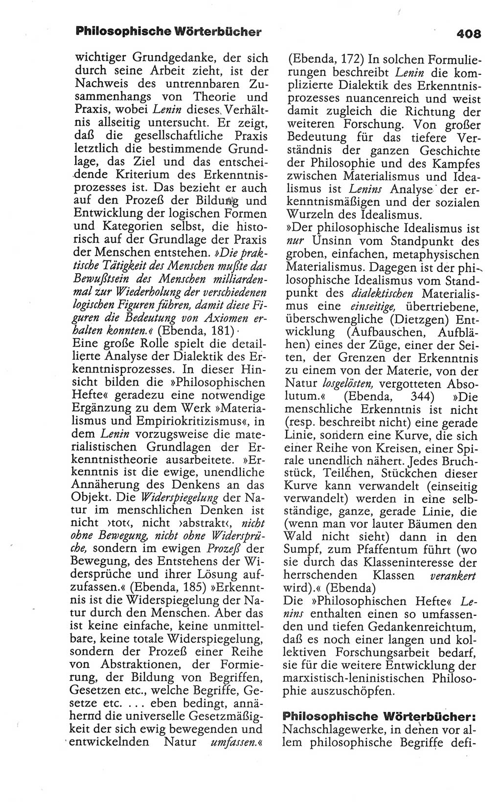 Wörterbuch der marxistisch-leninistischen Philosophie [Deutsche Demokratische Republik (DDR)] 1986, Seite 408 (Wb. ML Phil. DDR 1986, S. 408)