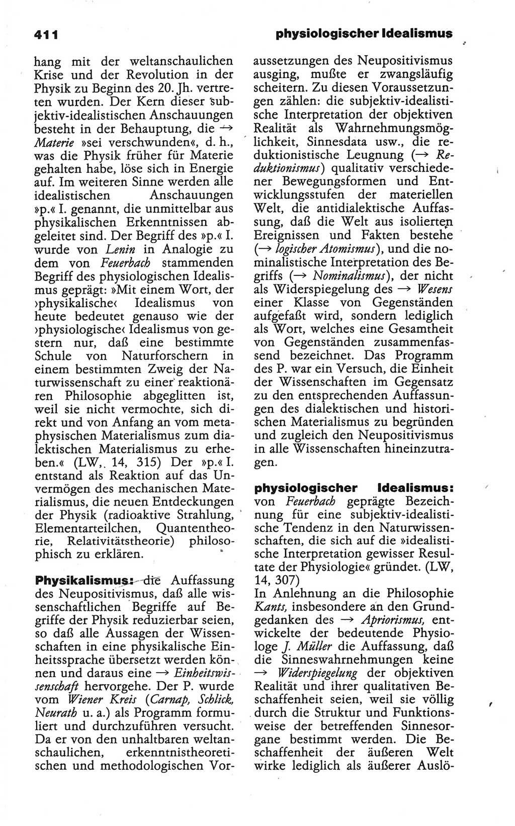Wörterbuch der marxistisch-leninistischen Philosophie [Deutsche Demokratische Republik (DDR)] 1986, Seite 411 (Wb. ML Phil. DDR 1986, S. 411)
