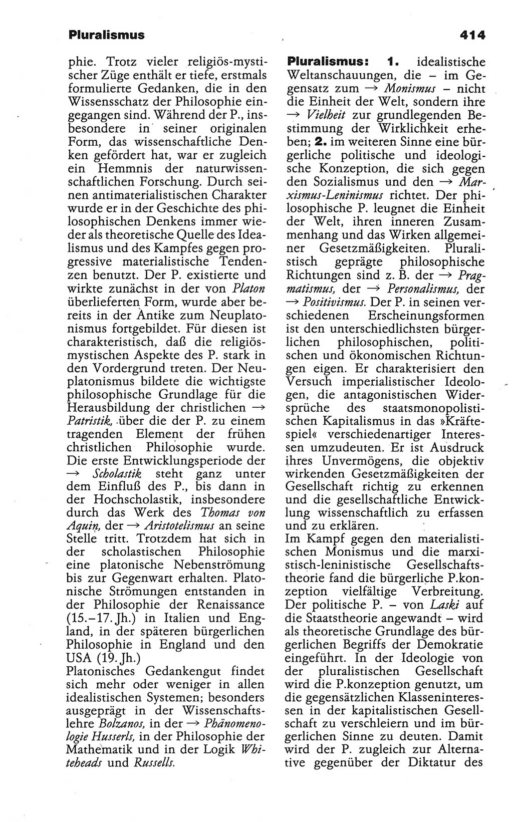Wörterbuch der marxistisch-leninistischen Philosophie [Deutsche Demokratische Republik (DDR)] 1986, Seite 414 (Wb. ML Phil. DDR 1986, S. 414)