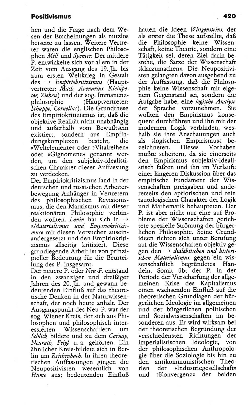 Wörterbuch der marxistisch-leninistischen Philosophie [Deutsche Demokratische Republik (DDR)] 1986, Seite 420 (Wb. ML Phil. DDR 1986, S. 420)