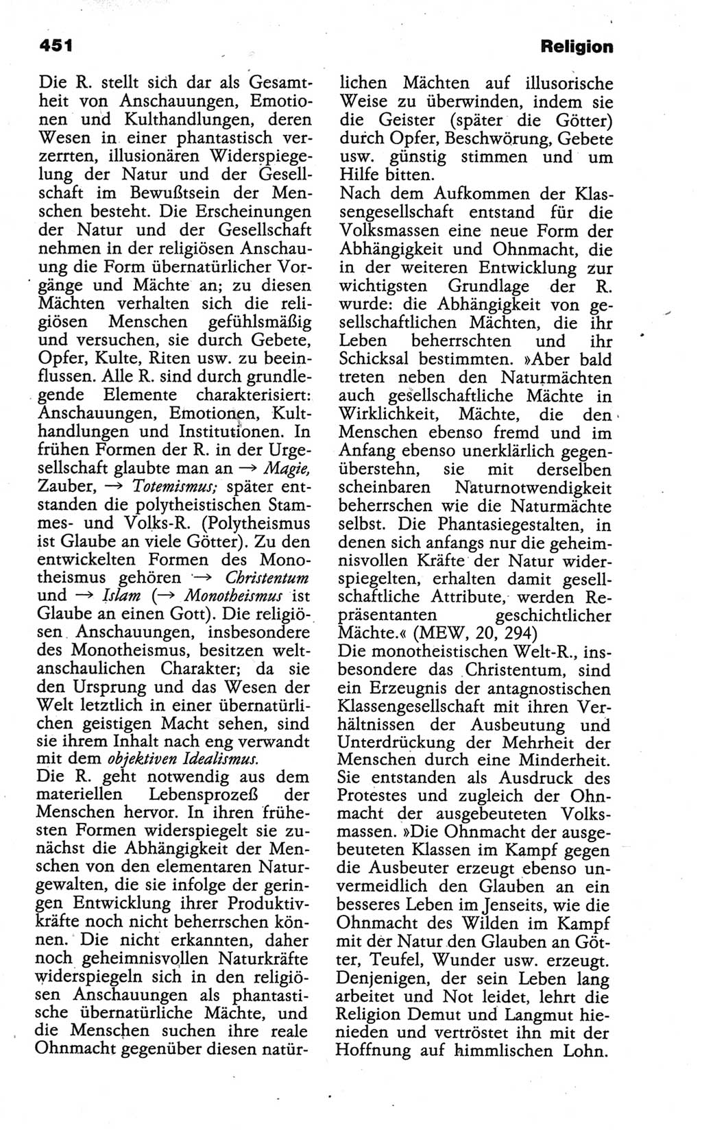 Wörterbuch der marxistisch-leninistischen Philosophie [Deutsche Demokratische Republik (DDR)] 1986, Seite 451 (Wb. ML Phil. DDR 1986, S. 451)