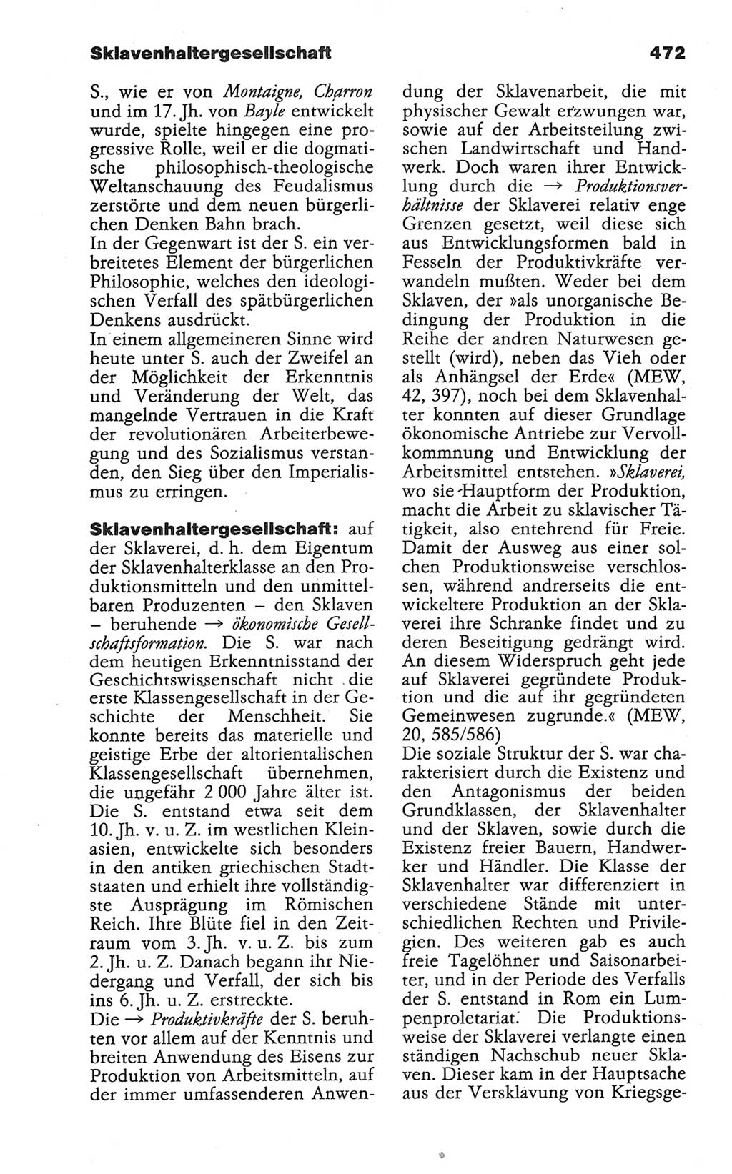 Wörterbuch der marxistisch-leninistischen Philosophie [Deutsche Demokratische Republik (DDR)] 1986, Seite 472 (Wb. ML Phil. DDR 1986, S. 472)