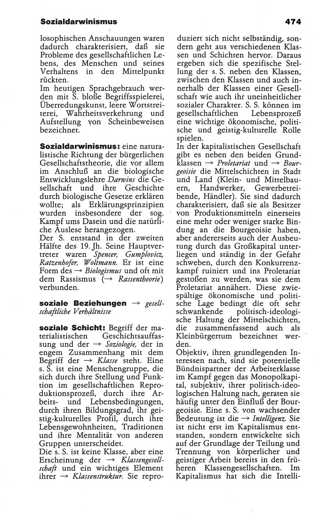Wörterbuch der marxistisch-leninistischen Philosophie [Deutsche Demokratische Republik (DDR)] 1986, Seite 474 (Wb. ML Phil. DDR 1986, S. 474)