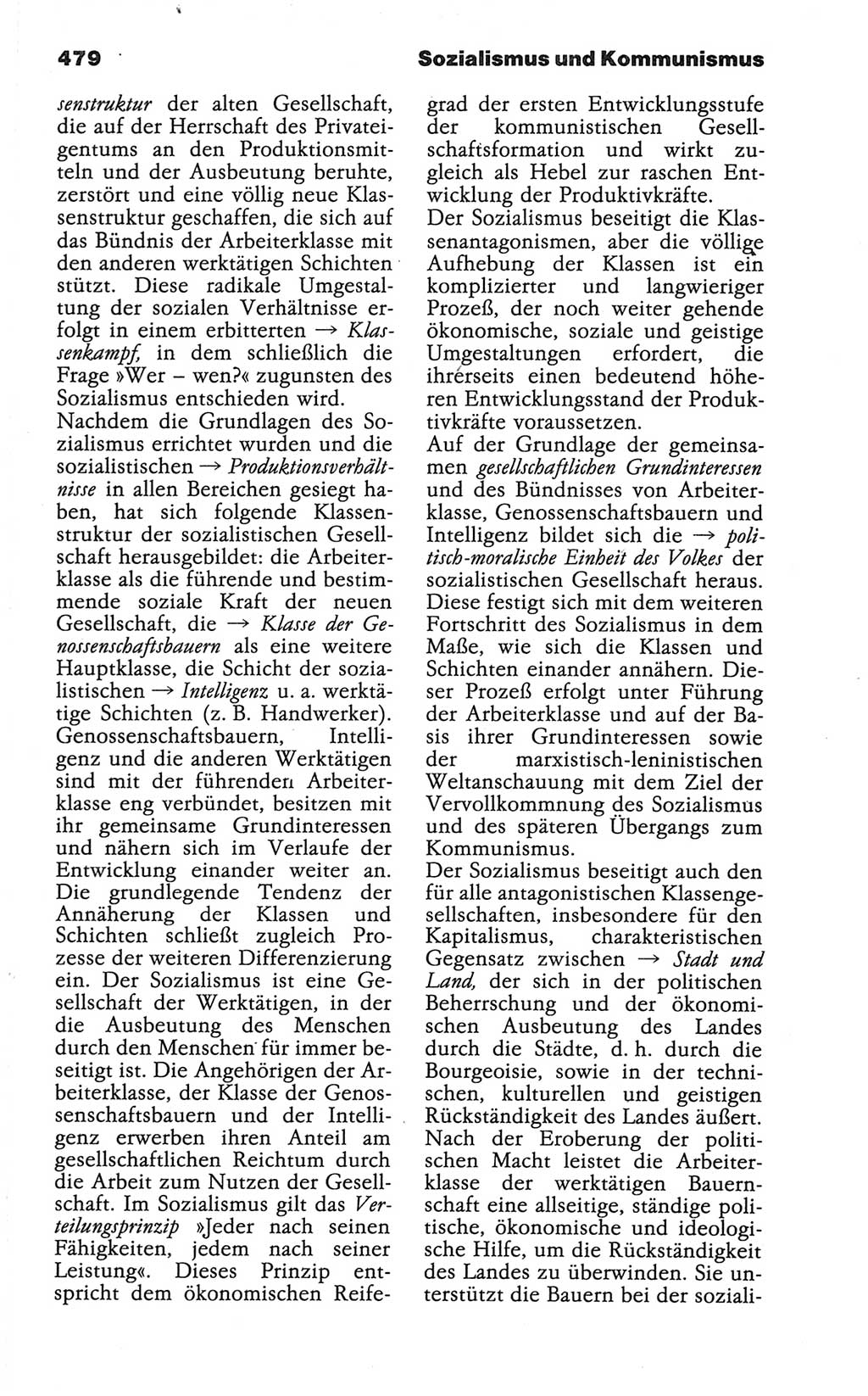 Wörterbuch der marxistisch-leninistischen Philosophie [Deutsche Demokratische Republik (DDR)] 1986, Seite 479 (Wb. ML Phil. DDR 1986, S. 479)