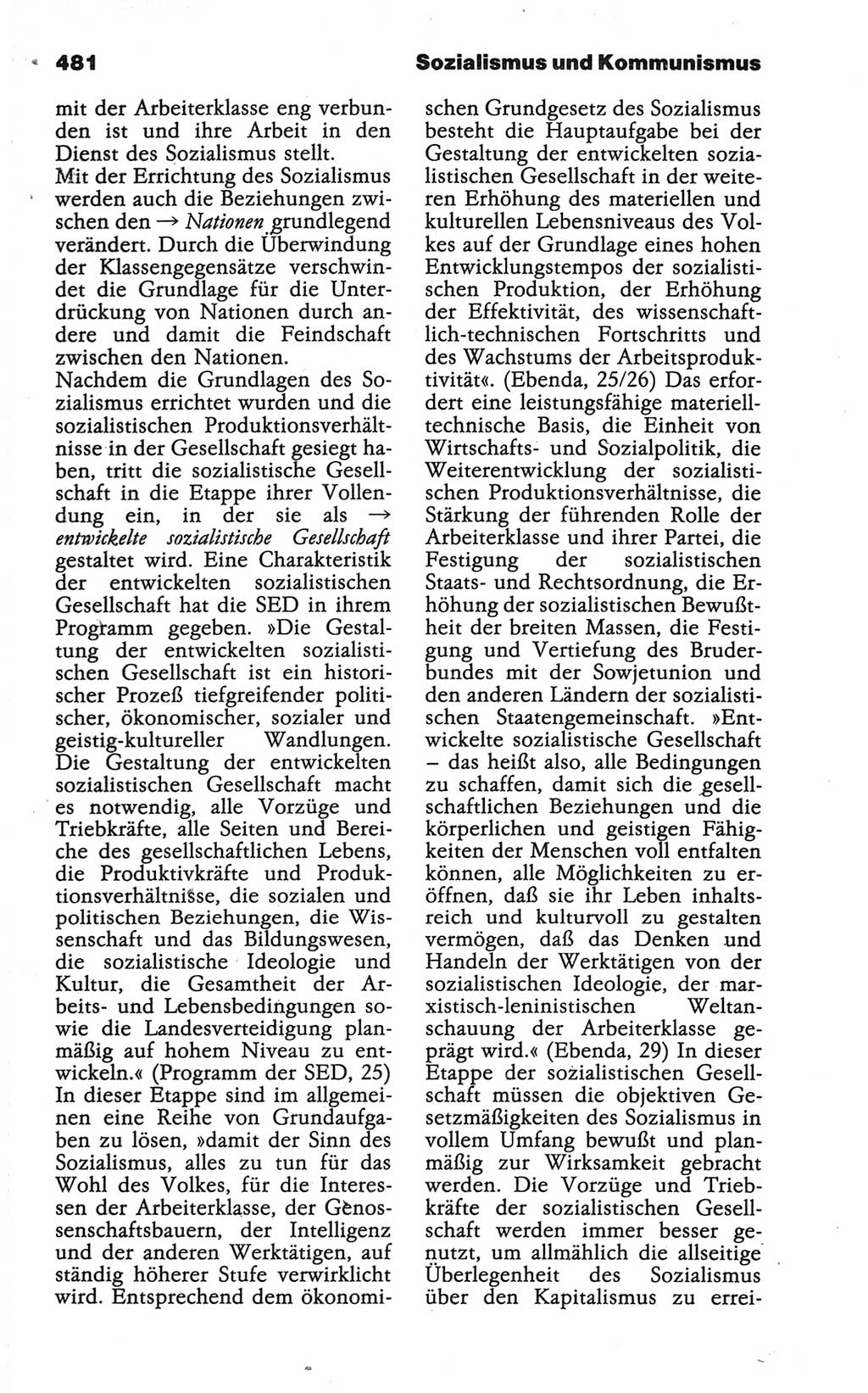 Wörterbuch der marxistisch-leninistischen Philosophie [Deutsche Demokratische Republik (DDR)] 1986, Seite 481 (Wb. ML Phil. DDR 1986, S. 481)