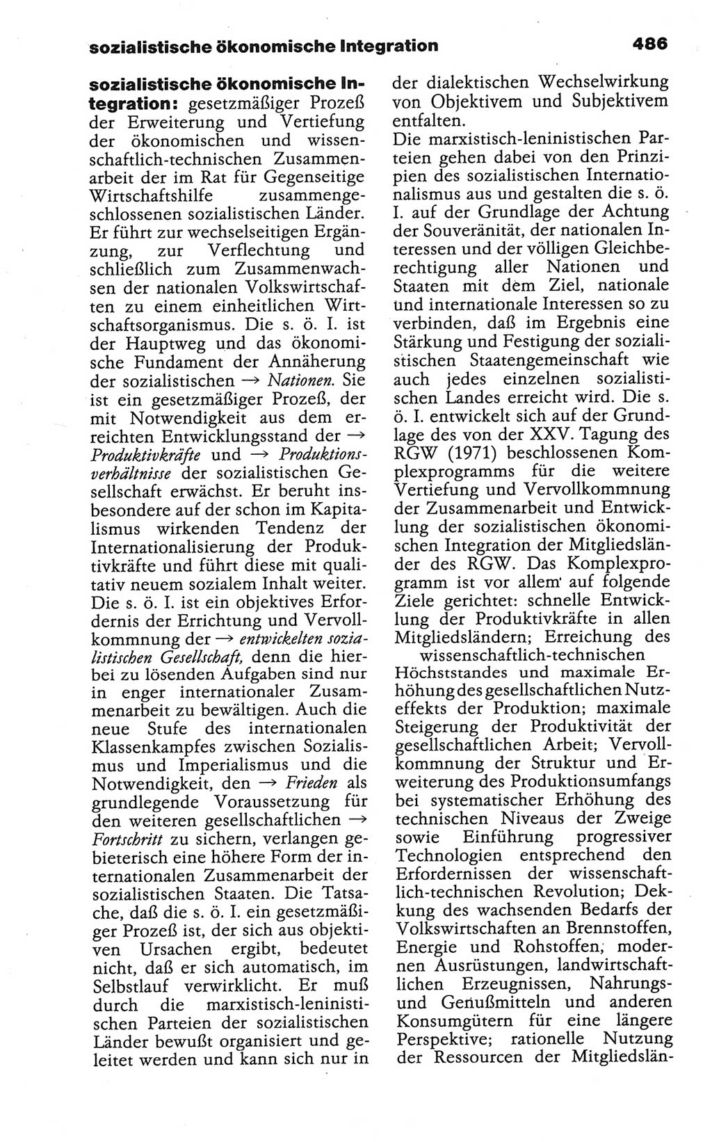 Wörterbuch der marxistisch-leninistischen Philosophie [Deutsche Demokratische Republik (DDR)] 1986, Seite 486 (Wb. ML Phil. DDR 1986, S. 486)