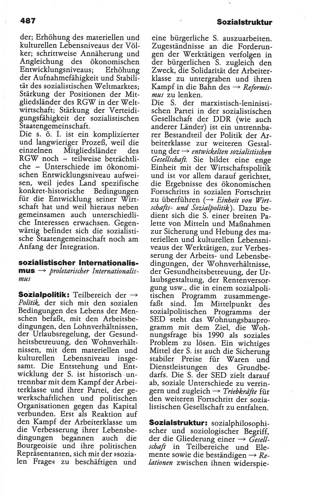 Wörterbuch der marxistisch-leninistischen Philosophie [Deutsche Demokratische Republik (DDR)] 1986, Seite 487 (Wb. ML Phil. DDR 1986, S. 487)