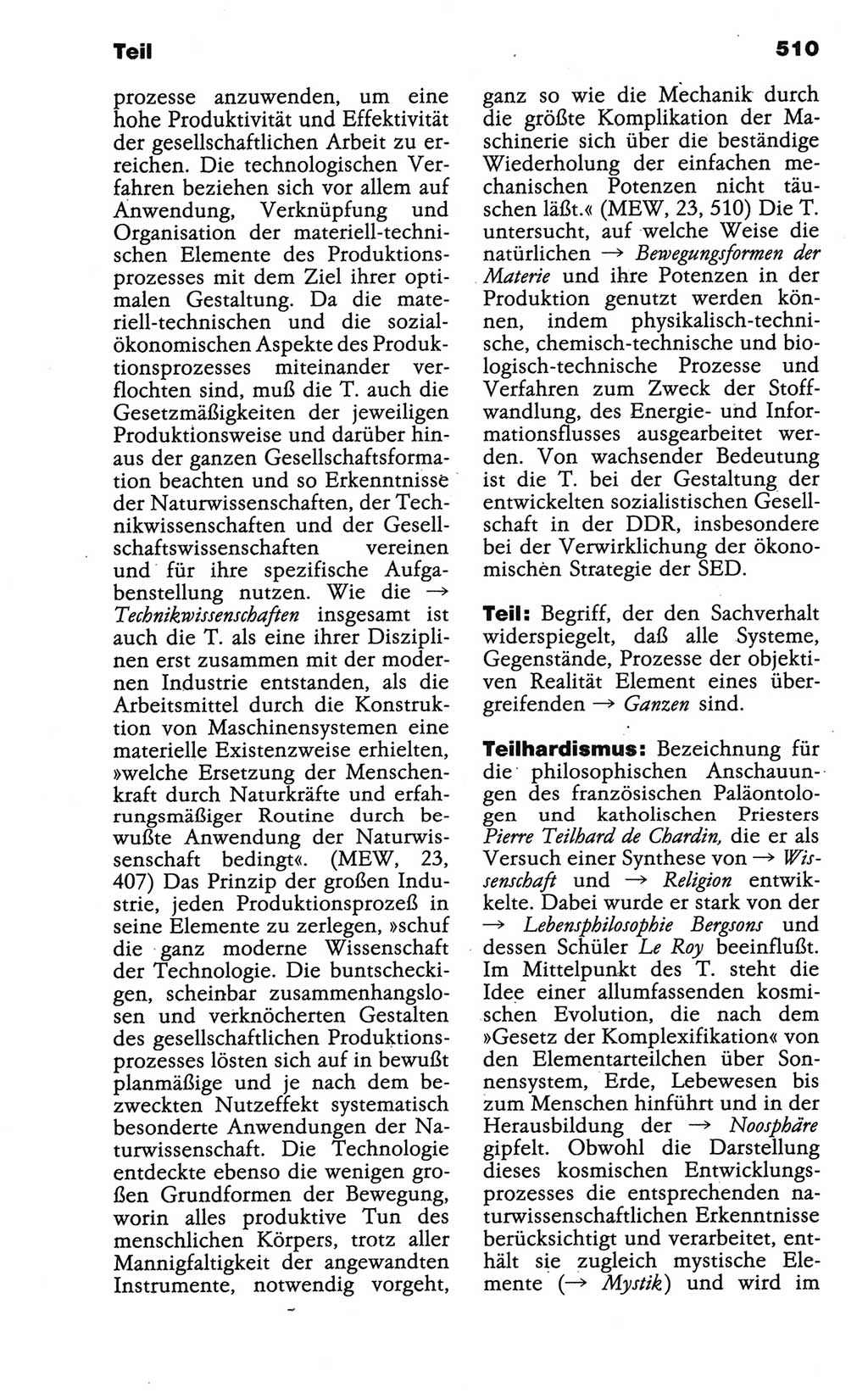 Wörterbuch der marxistisch-leninistischen Philosophie [Deutsche Demokratische Republik (DDR)] 1986, Seite 510 (Wb. ML Phil. DDR 1986, S. 510)