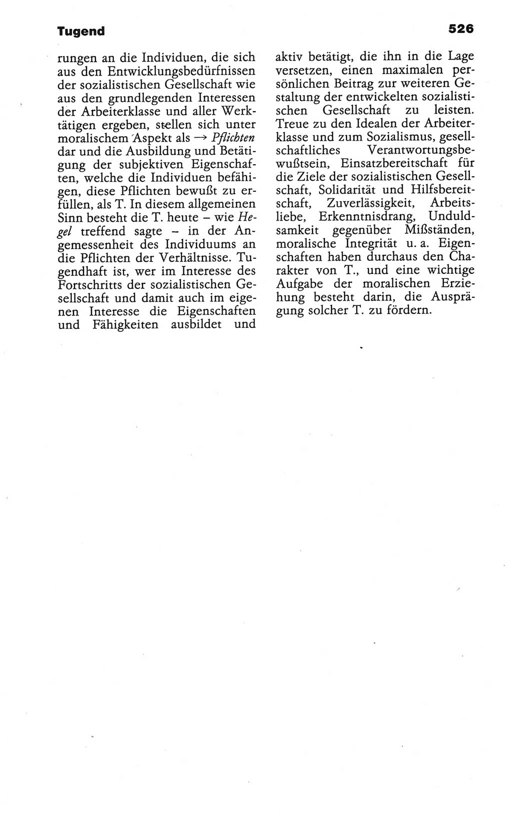 Wörterbuch der marxistisch-leninistischen Philosophie [Deutsche Demokratische Republik (DDR)] 1986, Seite 526 (Wb. ML Phil. DDR 1986, S. 526)