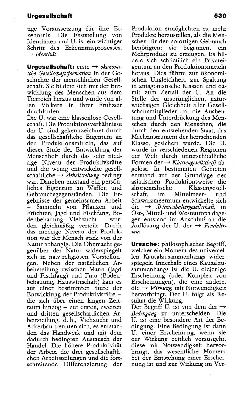 Wörterbuch der marxistisch-leninistischen Philosophie [Deutsche Demokratische Republik (DDR)] 1986, Seite 530 (Wb. ML Phil. DDR 1986, S. 530)