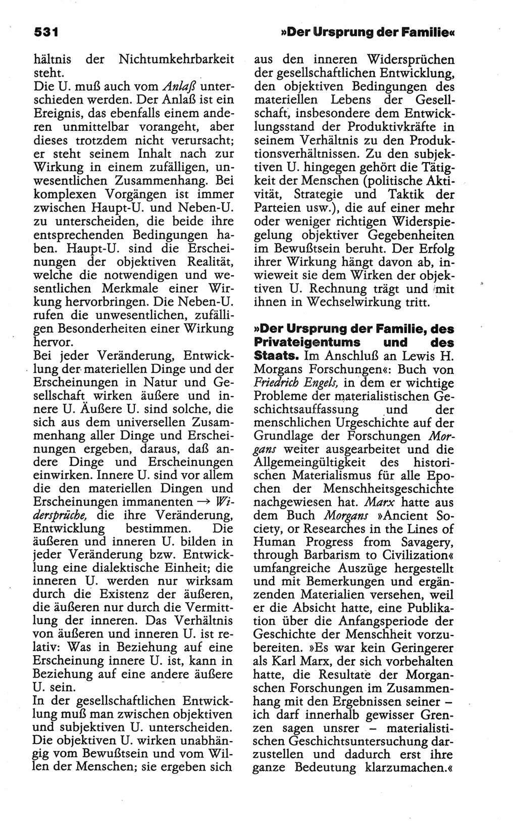 Wörterbuch der marxistisch-leninistischen Philosophie [Deutsche Demokratische Republik (DDR)] 1986, Seite 531 (Wb. ML Phil. DDR 1986, S. 531)