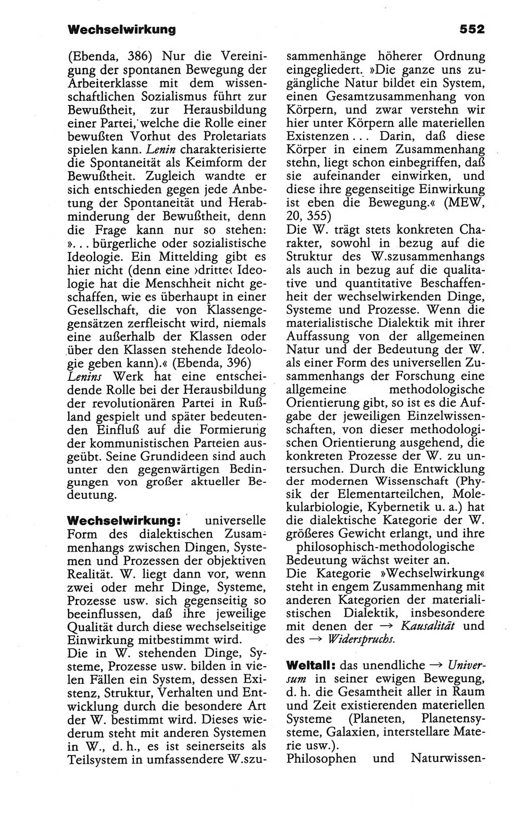 Wörterbuch der marxistisch-leninistischen Philosophie [Deutsche Demokratische Republik (DDR)] 1986, Seite 552 (Wb. ML Phil. DDR 1986, S. 552)