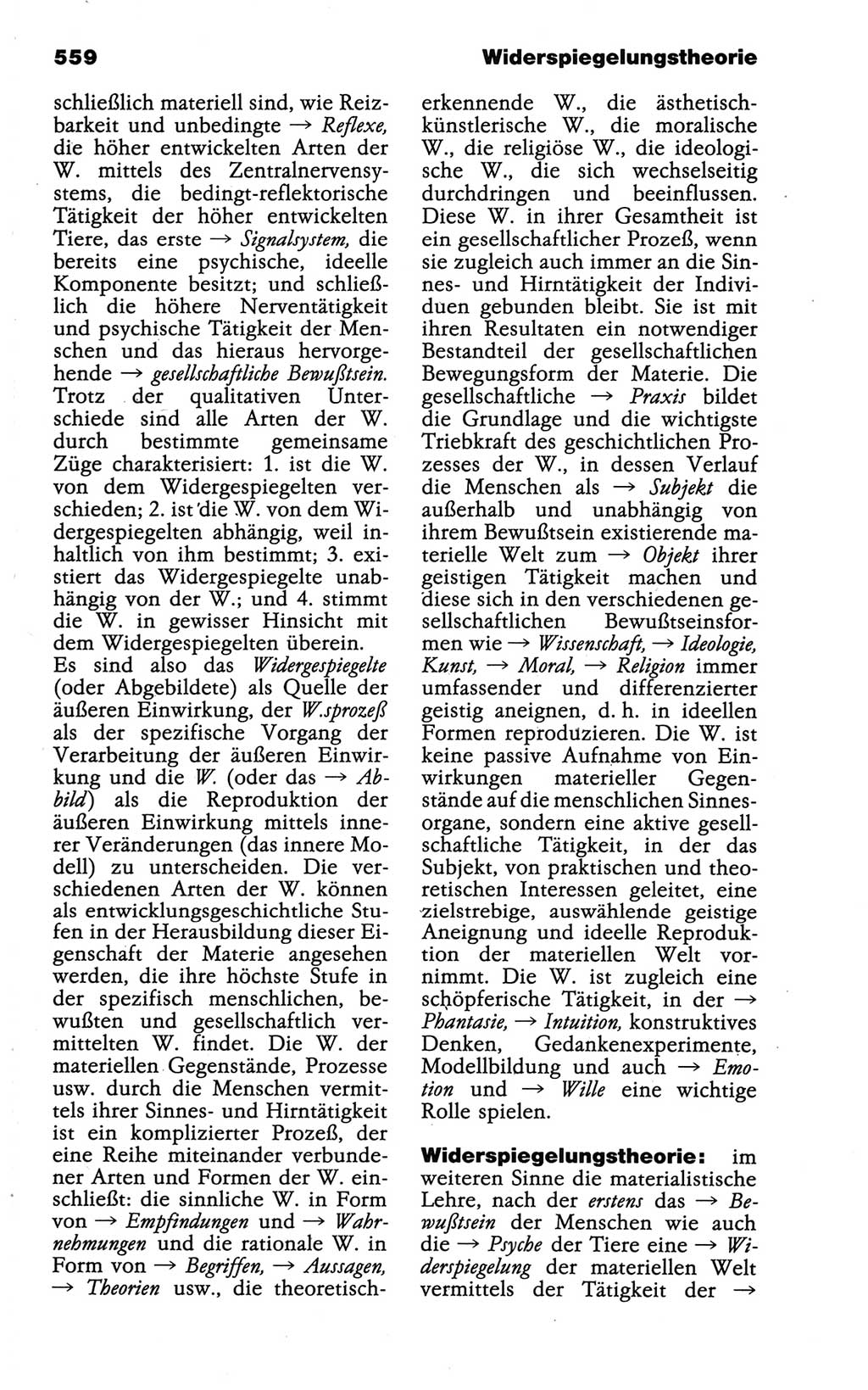 Wörterbuch der marxistisch-leninistischen Philosophie [Deutsche Demokratische Republik (DDR)] 1986, Seite 559 (Wb. ML Phil. DDR 1986, S. 559)
