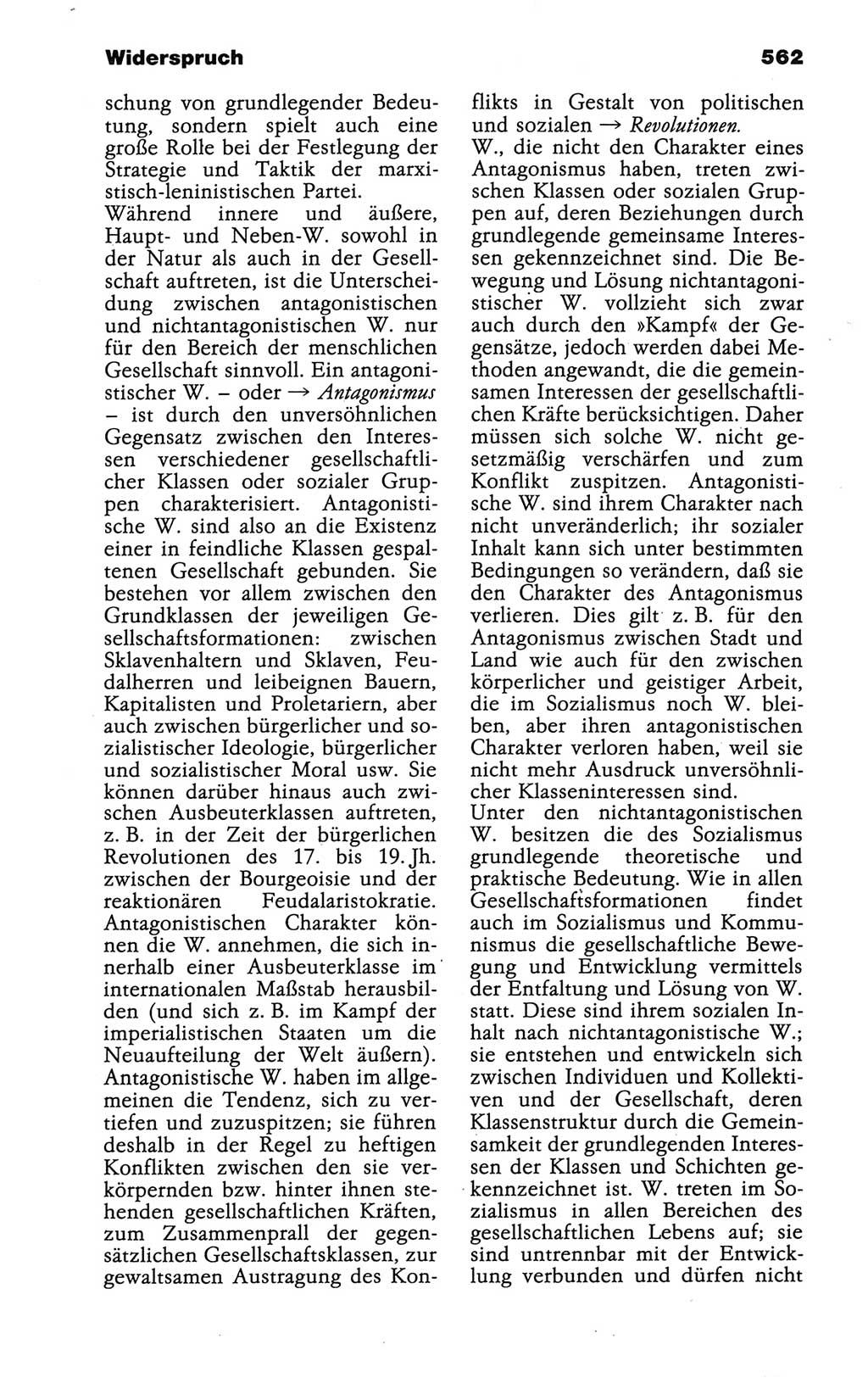 Wörterbuch der marxistisch-leninistischen Philosophie [Deutsche Demokratische Republik (DDR)] 1986, Seite 562 (Wb. ML Phil. DDR 1986, S. 562)
