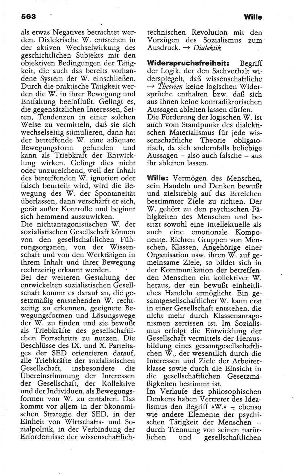 Wörterbuch der marxistisch-leninistischen Philosophie [Deutsche Demokratische Republik (DDR)] 1986, Seite 563 (Wb. ML Phil. DDR 1986, S. 563)