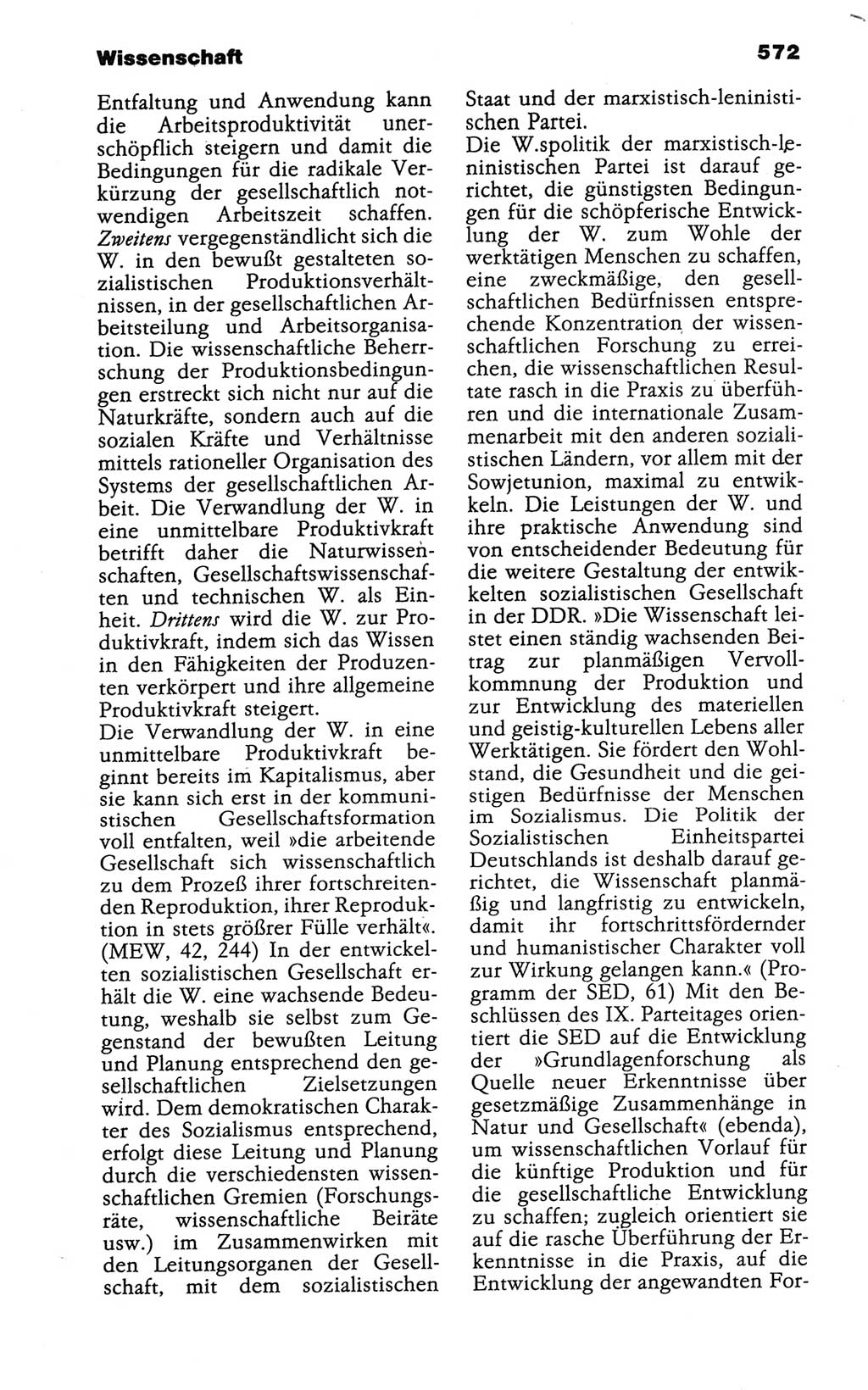 Wörterbuch der marxistisch-leninistischen Philosophie [Deutsche Demokratische Republik (DDR)] 1986, Seite 572 (Wb. ML Phil. DDR 1986, S. 572)